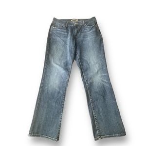 Levi's Med/Dark Wash 505 Straight Let Jean Women's Size 31 Casual Denimcore